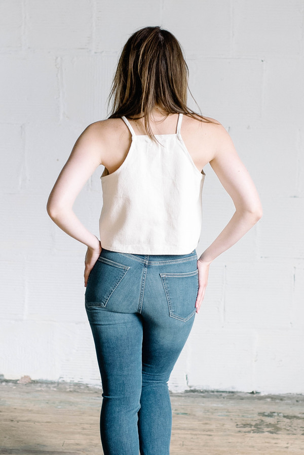 Hackwith Design House Mo Tank - Cream Hackwith Design House Mo Tank - Cream