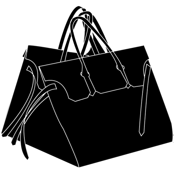 Four Sided Rectangular Bag in Caramel Four Sided Rectangular Bag in Caramel