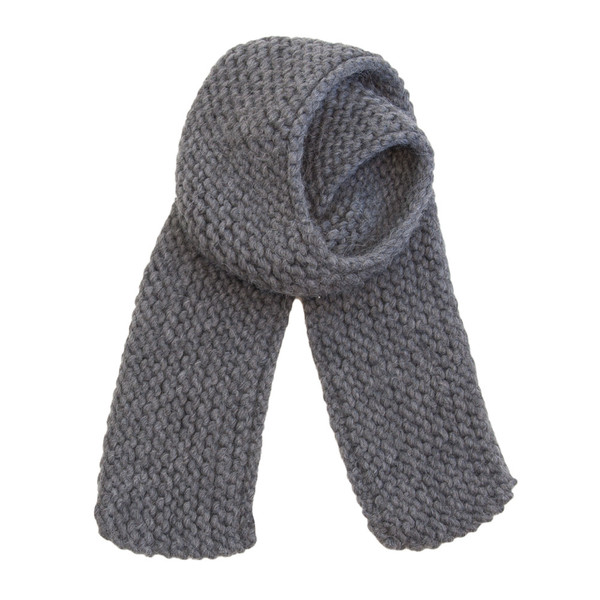 Horizontal Knit Scarf in Charcoal Horizontal Knit Scarf in Charcoal