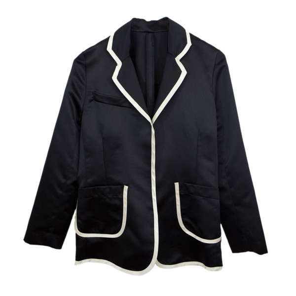 Tuxedo Jacket Notch Collar in Black Tuxedo Jacket Notch Collar in Black