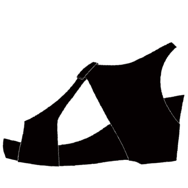 Wedge Sandal - Orange, Green, Purple Wedge Sandal - Orange, Green, Purple