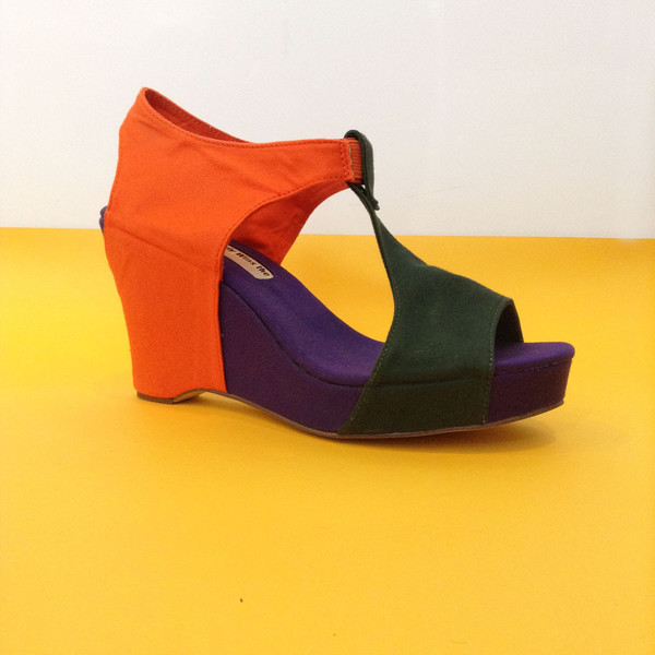 Slow and Steady Wins the Race Wedge Sandal in Tri-Color Slow and Steady Wins the Race Wedge Sandal in Tri-Color