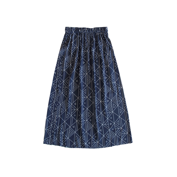 Ali Golden Rayon Midi Skirt - Navy Print Ali Golden Rayon Midi Skirt - Navy Print