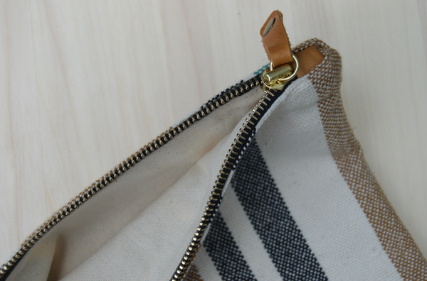 Ceri Hoover Bags Natural Stripe Waller Clutch Ceri Hoover Bags Natural Stripe Waller Clutch