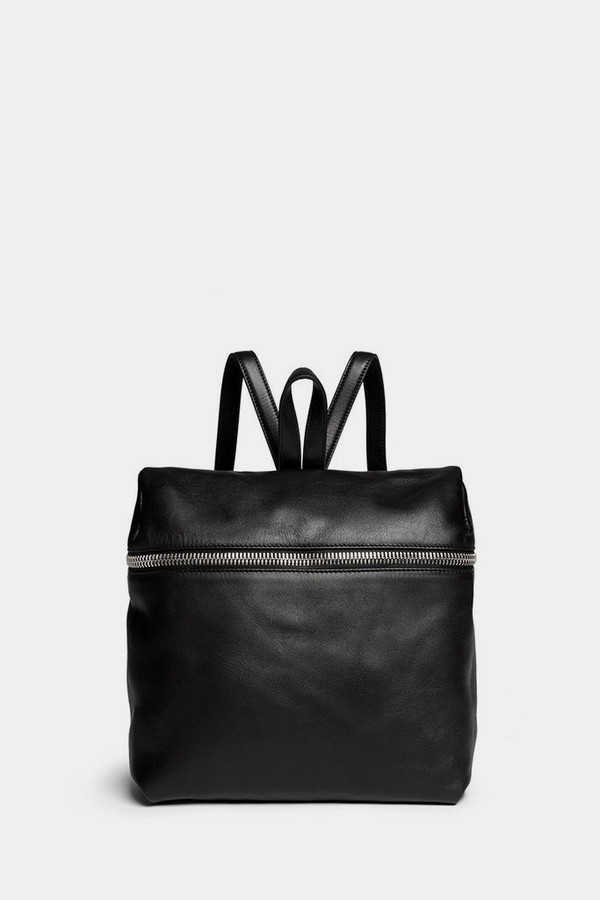 Kara Black Smooth Leather Backpack Kara Black Smooth Leather Backpack