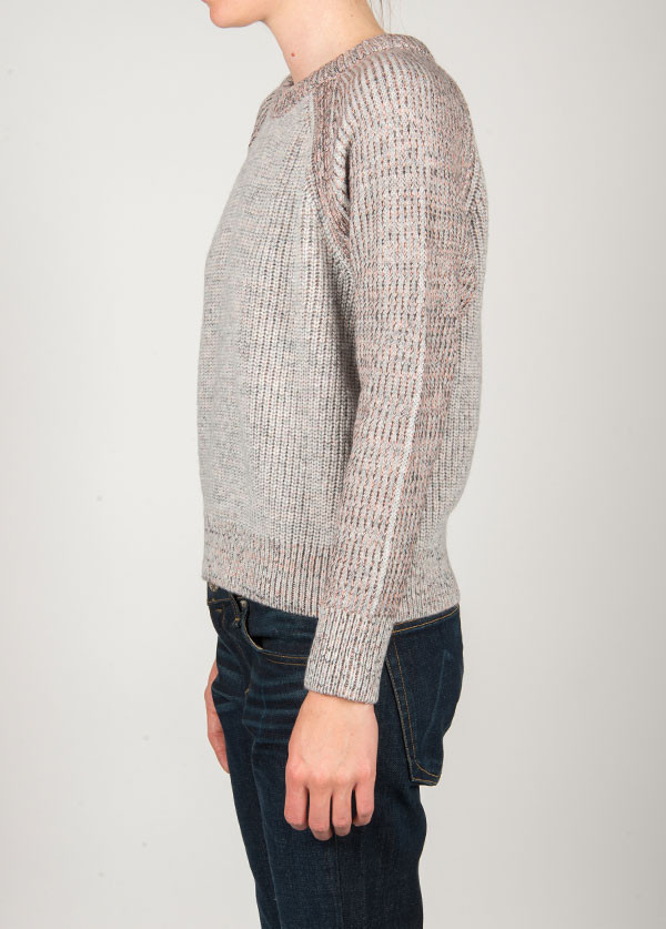 Rag & Bone - Addison Pullover in Light Grey Melange Rag & Bone - Addison Pullover in Light Grey Melange