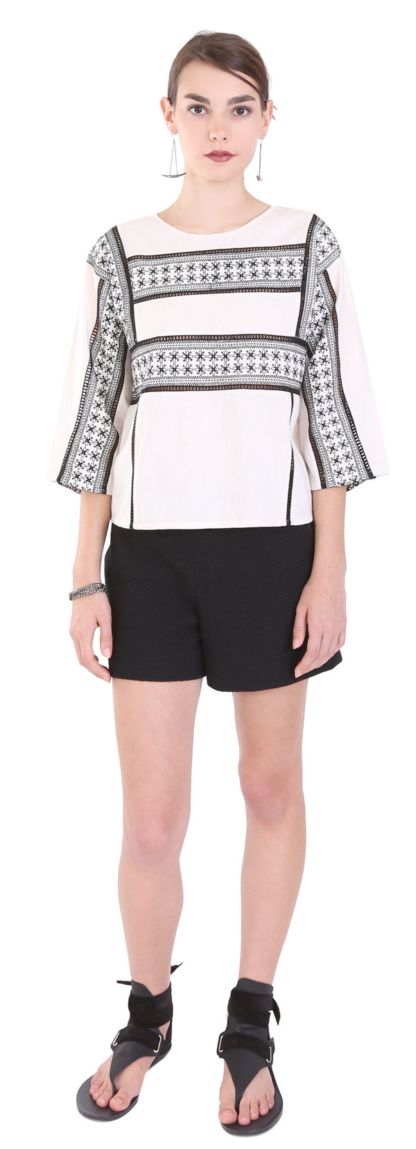 Hoss Intropia Embroidered Crop Top Hoss Intropia Embroidered Crop Top