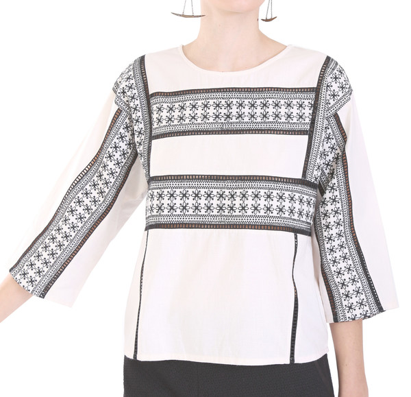 Hoss Intropia Embroidered Crop Top Hoss Intropia Embroidered Crop Top
