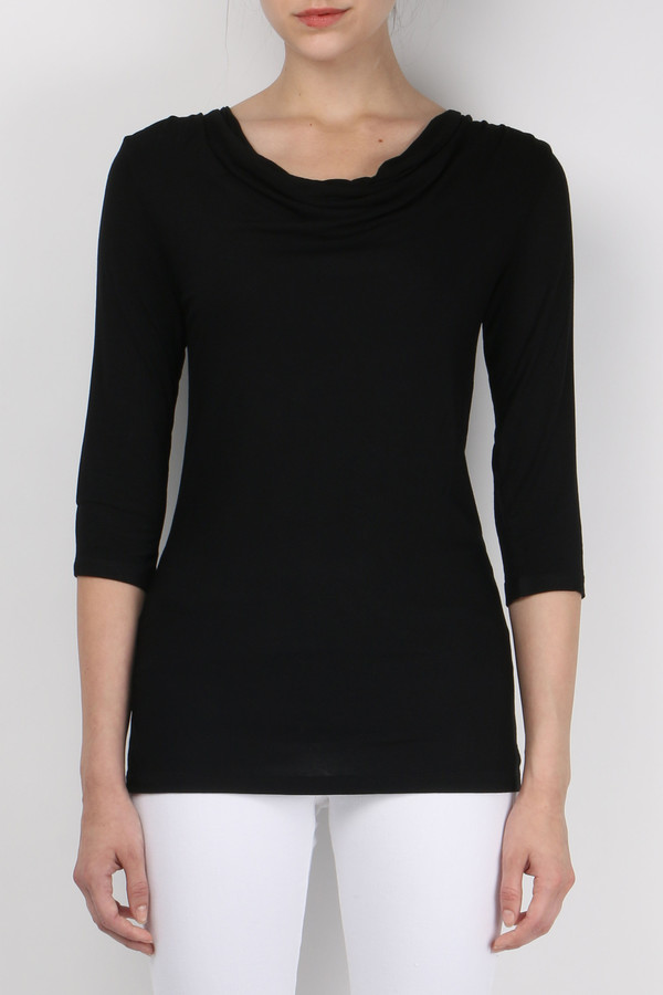Majestic 3/4 Sleeve Drape Top Majestic 3/4 Sleeve Drape Top