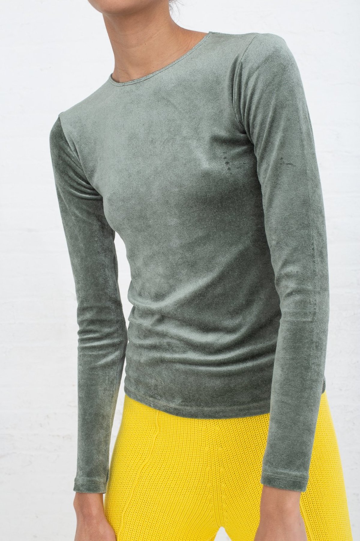 Baserange Omo Long Sleeve Tee - Army | Garmentory Baserange Omo Long Sleeve Tee - Army | Garmentory