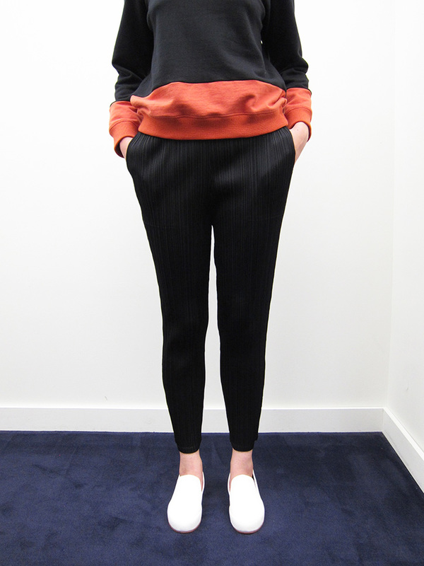 Issey Miyake Straight Slim Pant - Black Issey Miyake Straight Slim Pant - Black