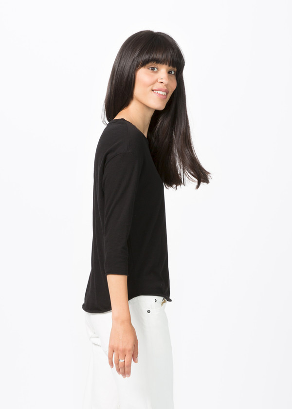 Organic by John Patrick 3/4 Sleeve Crew Neck Tee Organic by John Patrick 3/4 Sleeve Crew Neck Tee
