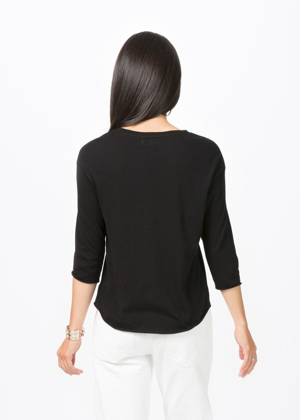 Organic by John Patrick 3/4 Sleeve Crew Neck Tee Organic by John Patrick 3/4 Sleeve Crew Neck Tee