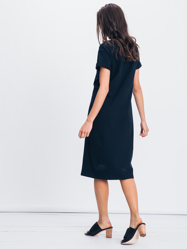 ALI GOLDEN ROLL SLEEVE T-SHIRT DRESS ALI GOLDEN ROLL SLEEVE T-SHIRT DRESS