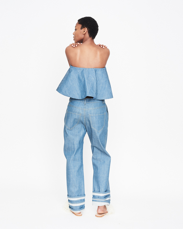 William Okpo Deemy Triple Cuff Jean William Okpo Deemy Triple Cuff Jean