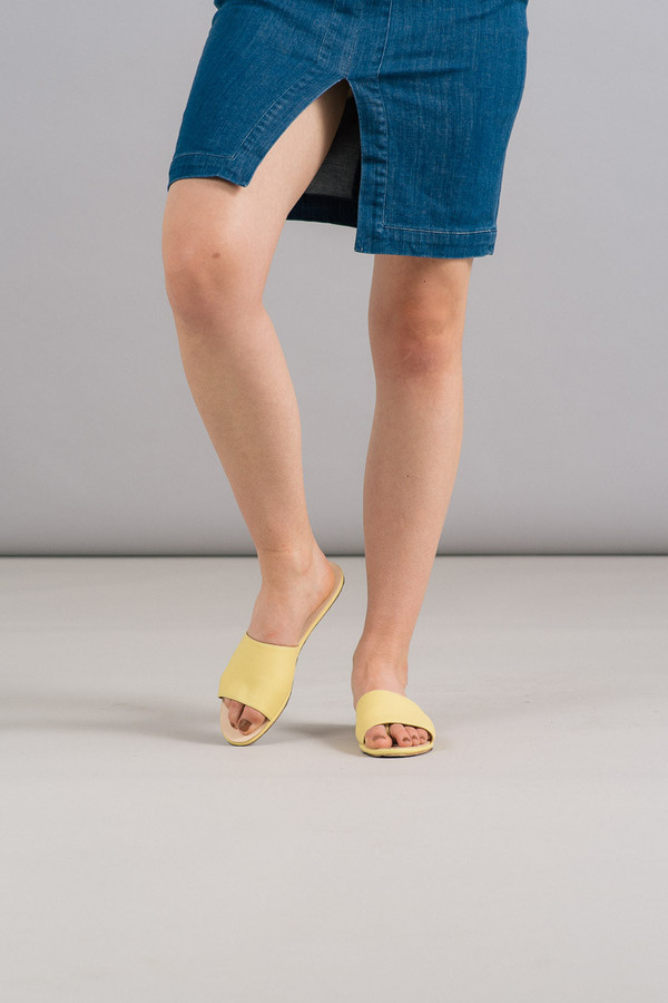 The Palatines Caelum Slide Sandal in Yellow The Palatines Caelum Slide Sandal in Yellow