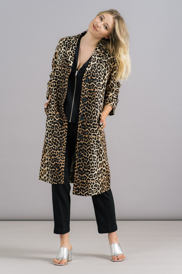 Ganni Yoshe Leopard Coat Ganni Yoshe Leopard Coat