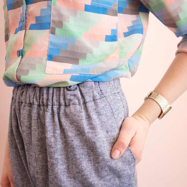 Dusen Dusen collared buttondown - gradient stripe Dusen Dusen collared buttondown - gradient stripe