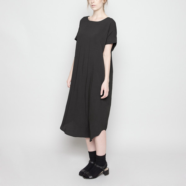 7115 by Szeki Cap Sleeve Reversible Maxi- Black FW16 7115 by Szeki Cap Sleeve Reversible Maxi- Black FW16