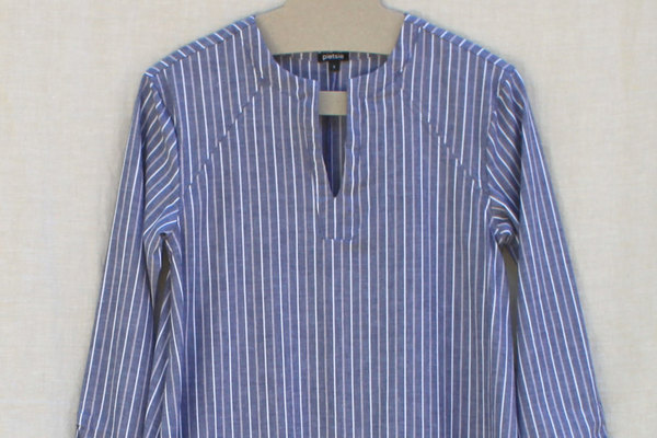 Tangier Dress in Blue Souk Stripe Tangier Dress in Blue Souk Stripe