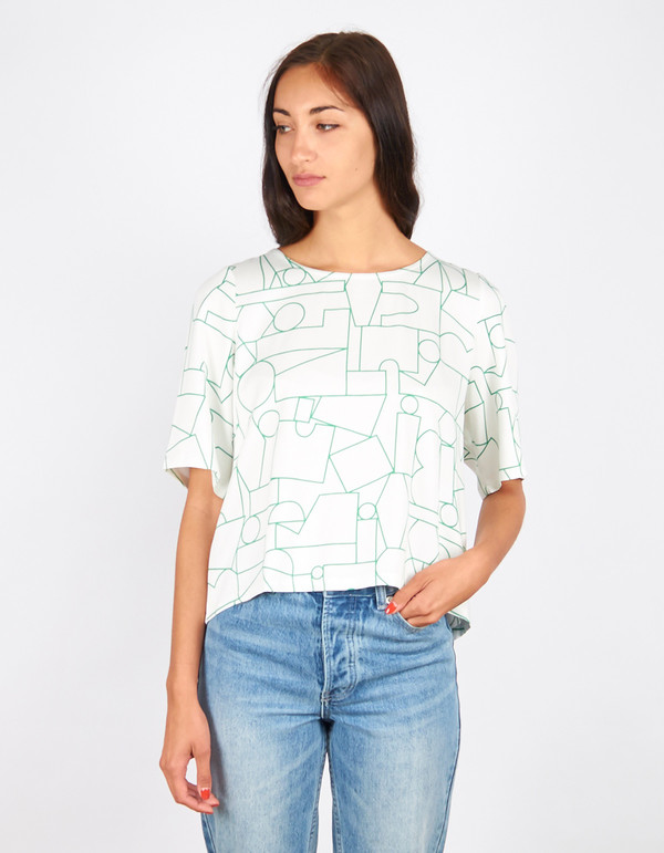 Dusen Dusen Big Tee Blockhead Green Dusen Dusen Big Tee Blockhead Green