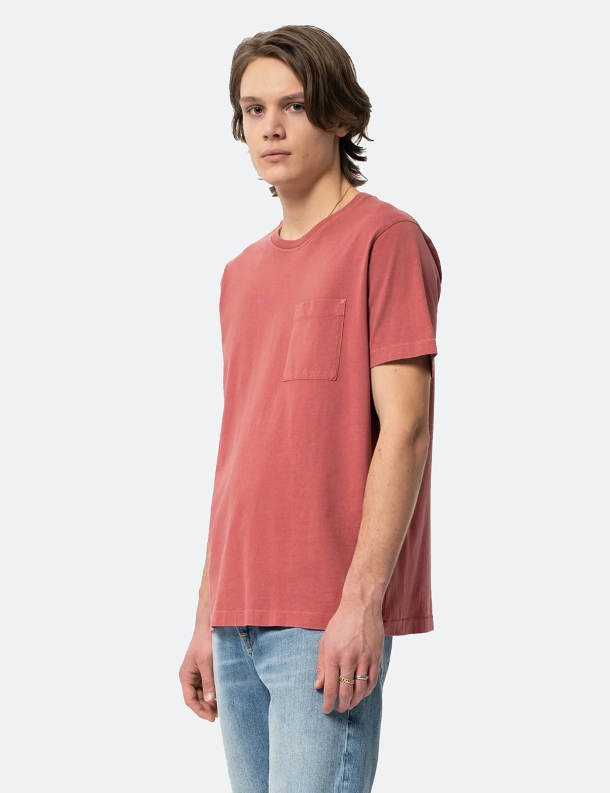 Dusty Red Nudie Jeans T-Shirt