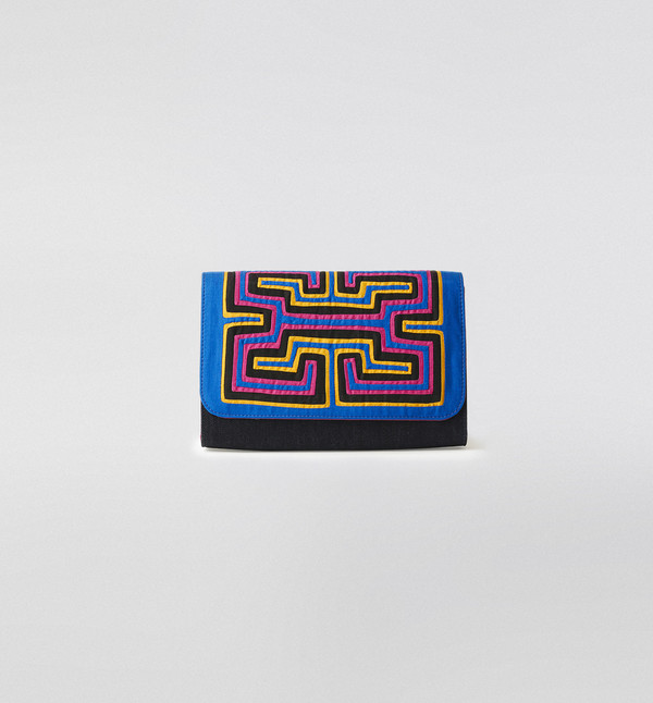 Mola Sasa Mola Denim Clutch Blue Mola Sasa Mola Denim Clutch Blue