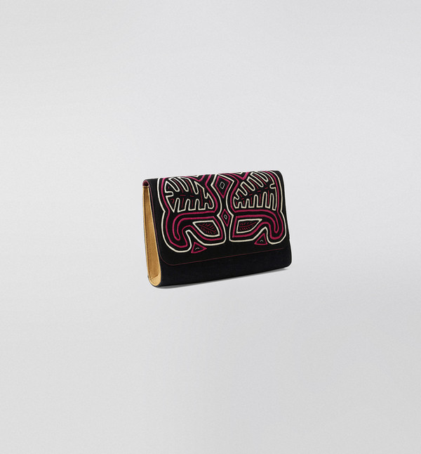 Mola Sasa Mola Denim Clutch Magenta Mola Sasa Mola Denim Clutch Magenta