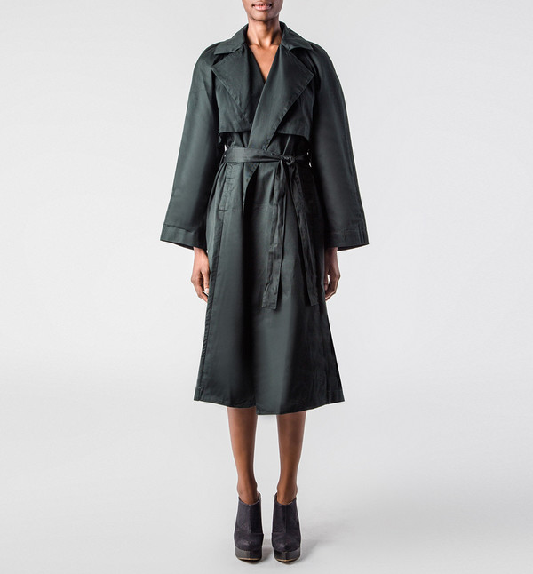 Kowtow Trench Coat Green Kowtow Trench Coat Green