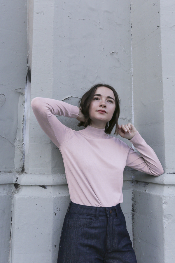 PRE-ORDER - Objects Without Meaning Mock Neck Long Sleeve, Pink PRE-ORDER - Objects Without Meaning Mock Neck Long Sleeve, Pink