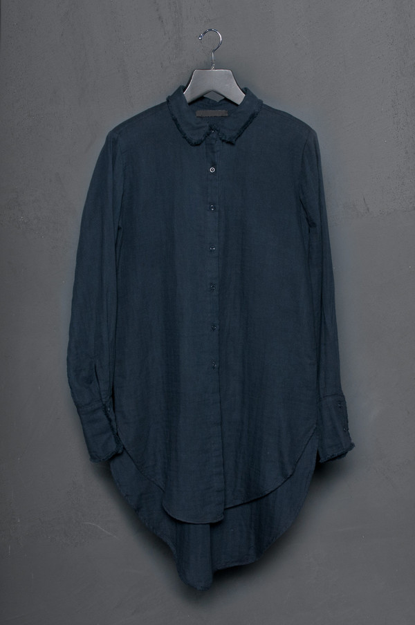 KES Raw Edge Washed Cotton Button Up KES Raw Edge Washed Cotton Button Up