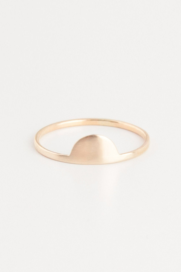 Emi Grannis Half Moon 14k Yellow Gold Ring Emi Grannis Half Moon 14k Yellow Gold Ring