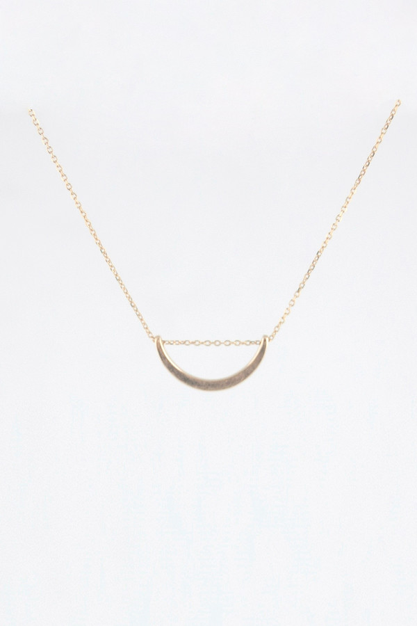 Emi Grannis Crescent Necklace 14k Yellow Gold Emi Grannis Crescent Necklace 14k Yellow Gold