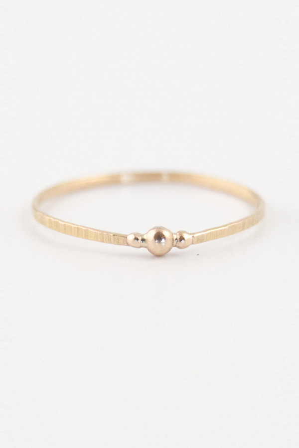 Emi Grannis Triple Ball Stacker 14k Yellow Gold Emi Grannis Triple Ball Stacker 14k Yellow Gold