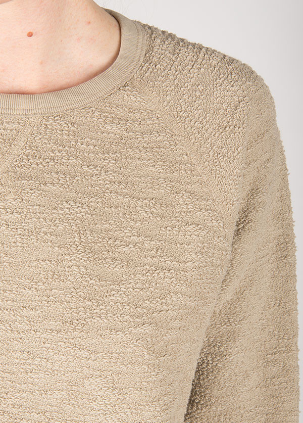 The West is Dead - Reversible Crew Neck Sweatshirt in Brindle Grey The West is Dead - Reversible Crew Neck Sweatshirt in Brindle Grey