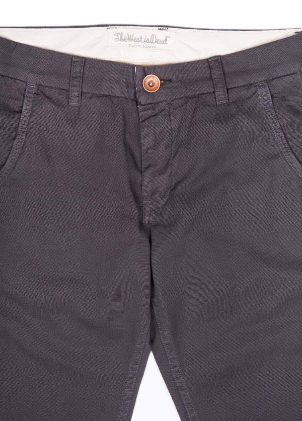 The West is Dead - Slim Chino Pant in Antique Black The West is Dead - Slim Chino Pant in Antique Black