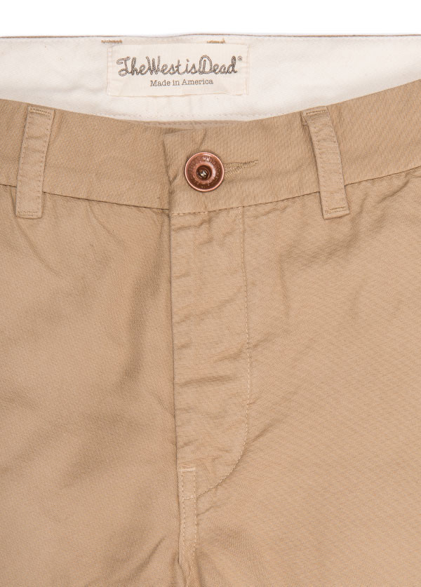 The West is Dead - Men's Slim Chino Pant in Khaki The West is Dead - Men's Slim Chino Pant in Khaki