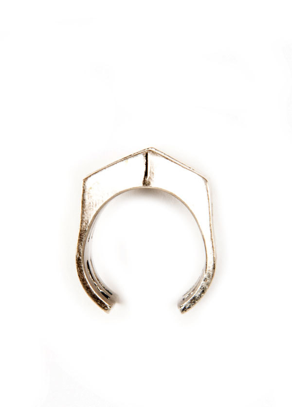 TomTom Jewelry - The Chevron Negative Space Ring in Oxidized Silver TomTom Jewelry - The Chevron Negative Space Ring in Oxidized Silver