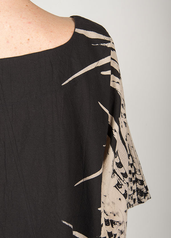 Uzi - Feather Kimono in Black Uzi - Feather Kimono in Black