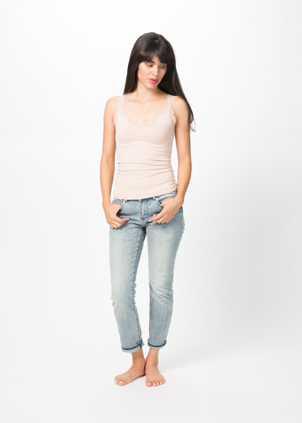 Only Hearts Delicious with Lace Deep V-Tank Only Hearts Delicious with Lace Deep V-Tank