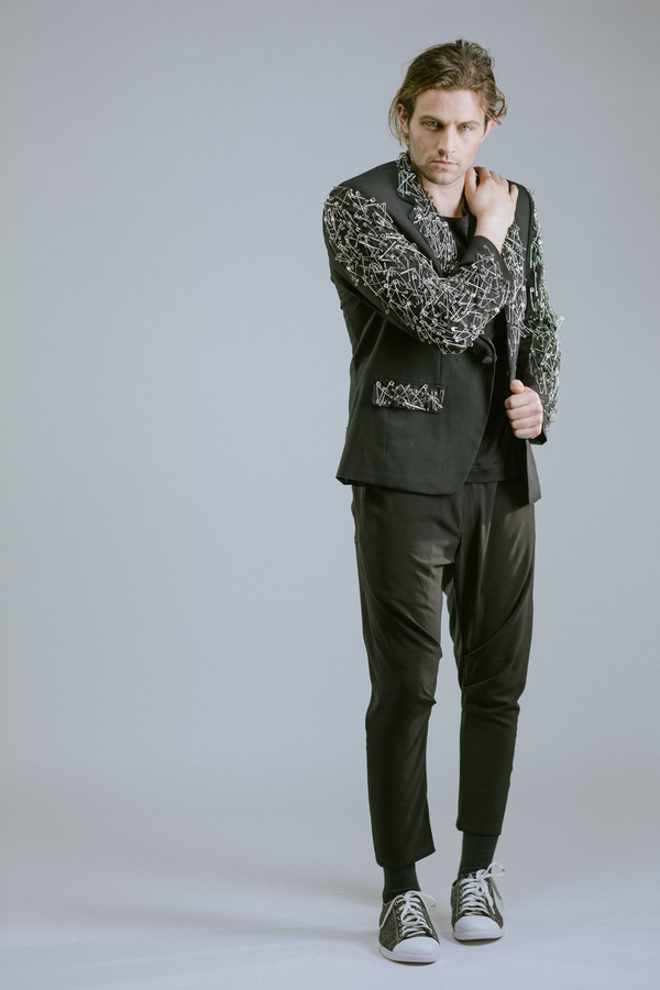 Any Old Iron Safety Pin Blazer Any Old Iron Safety Pin Blazer
