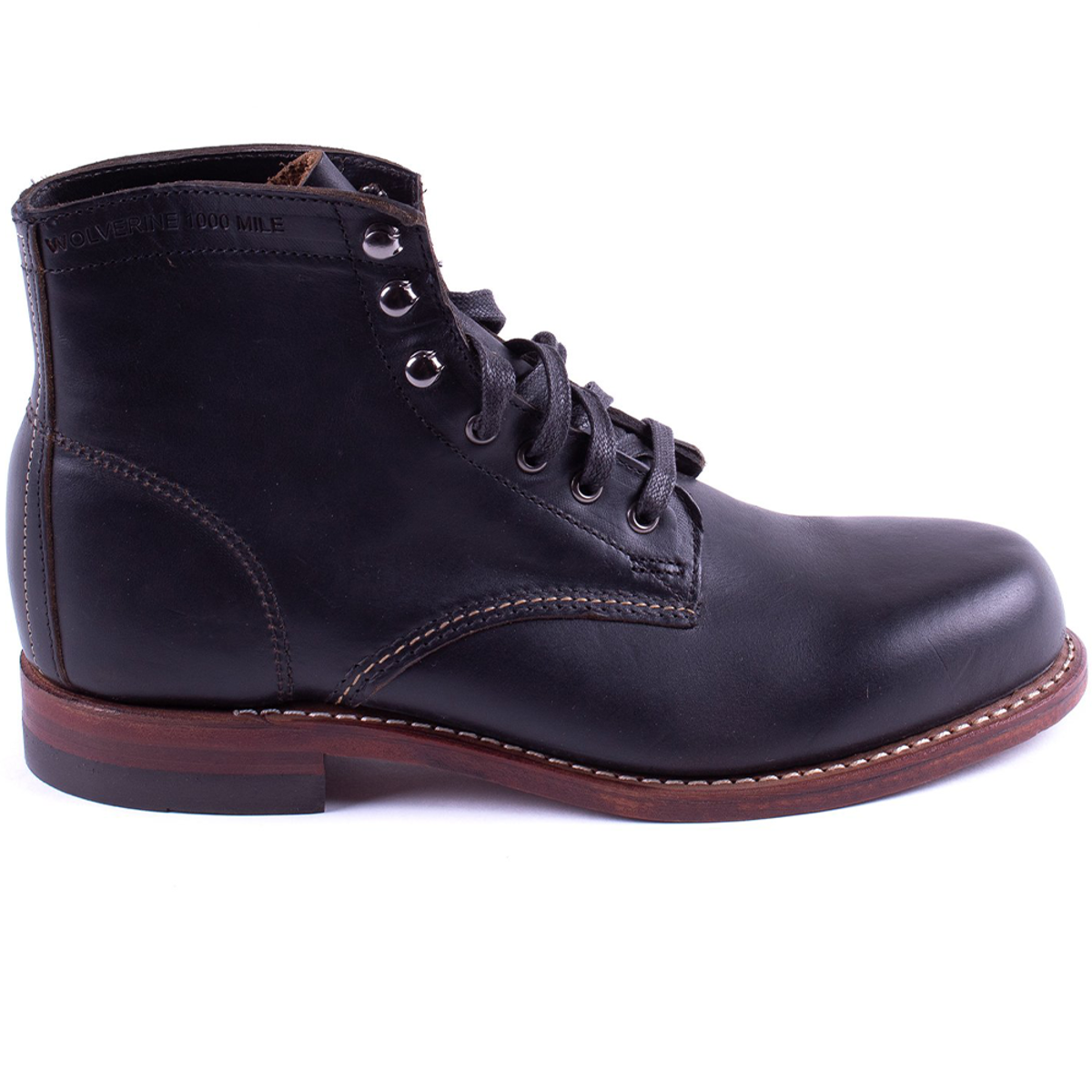 wolverine black leather boots