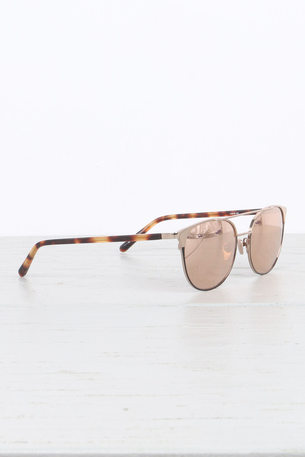 Linda Farrow Straight Browline Sunglasses Linda Farrow Straight Browline Sunglasses