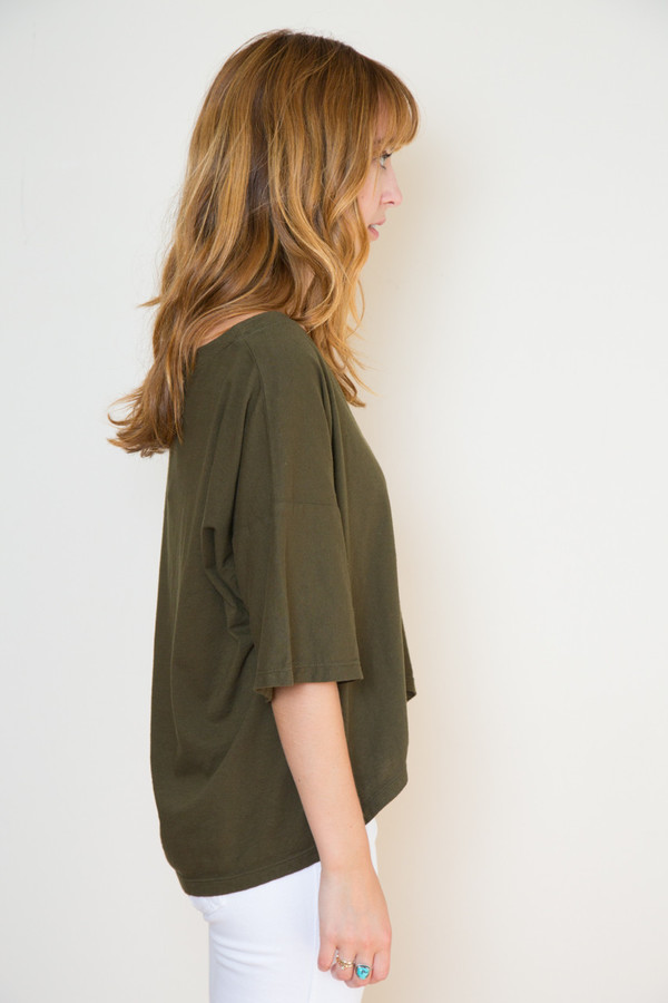 Atelier Delphine Oversized Boyfriend Tee in Fern Atelier Delphine Oversized Boyfriend Tee in Fern