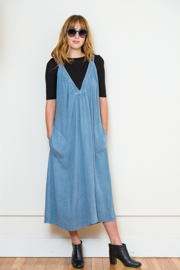Lavi Scarlet Dress in Denim Twill Lavi Scarlet Dress in Denim Twill