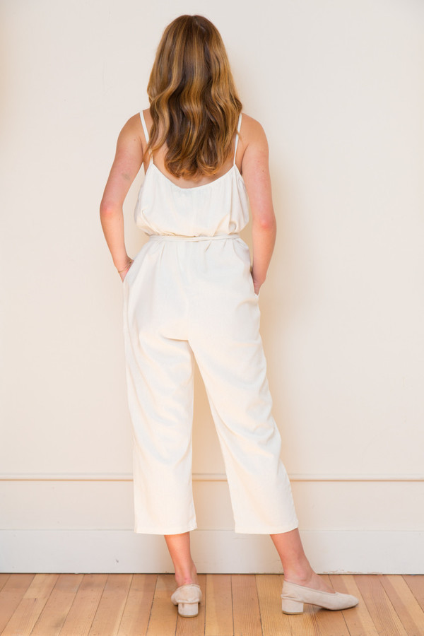 Lindsay Robinson Sol Jumpsuit in Cream Lindsay Robinson Sol Jumpsuit in Cream