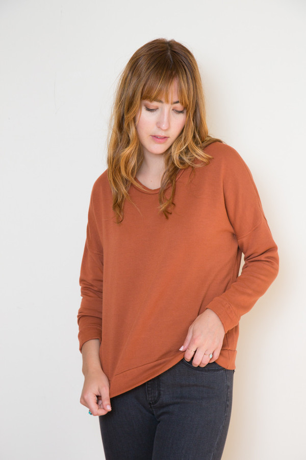 Stateside Rust Long Sleeve Sweatshirt Stateside Rust Long Sleeve Sweatshirt
