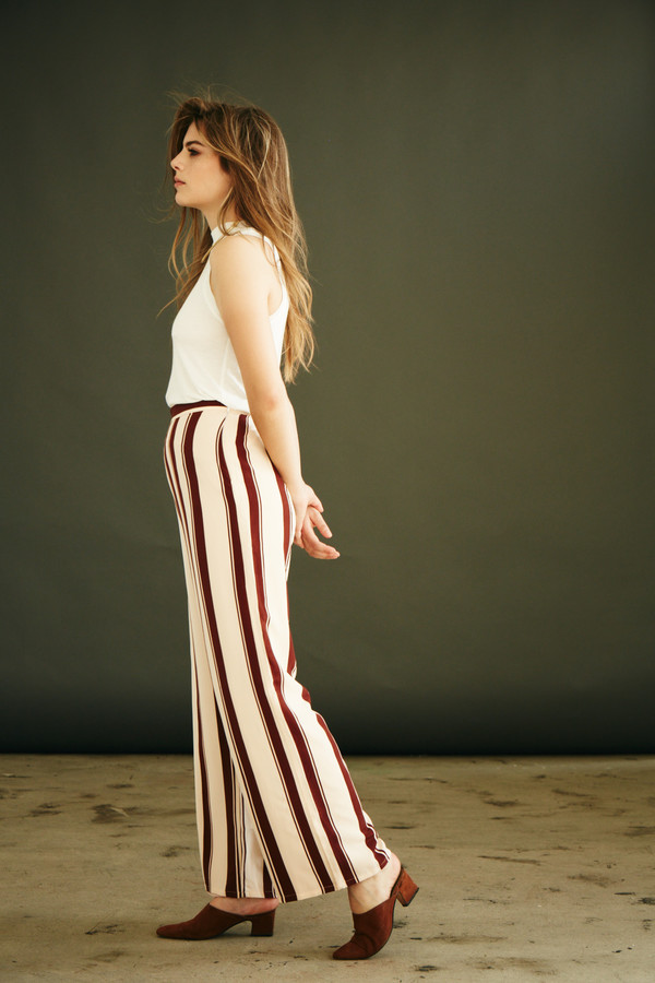 BETWEEN TEN Charlotte Pant - Pink Stripe BETWEEN TEN Charlotte Pant - Pink Stripe