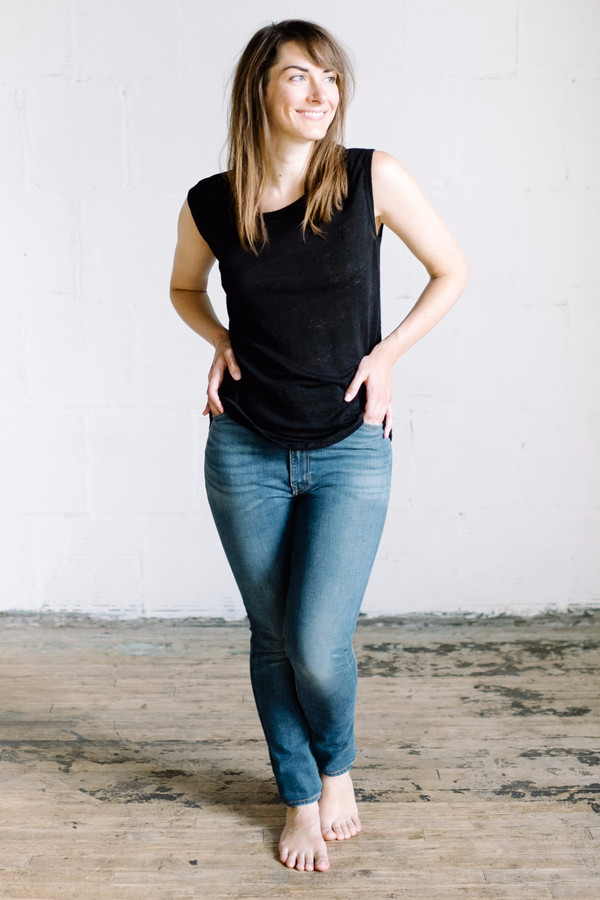Groceries Apparel Linen Tank // Black Groceries Apparel Linen Tank // Black