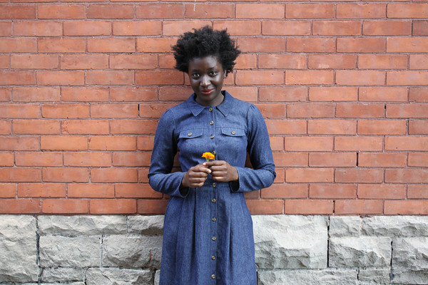 Birds of North America Hoatzin Dress (Dark Wash) POP-UP SALE Birds of North America Hoatzin Dress (Dark Wash) POP-UP SALE